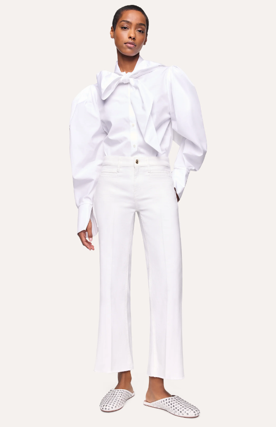 Spodnie Cambio Tess off-white