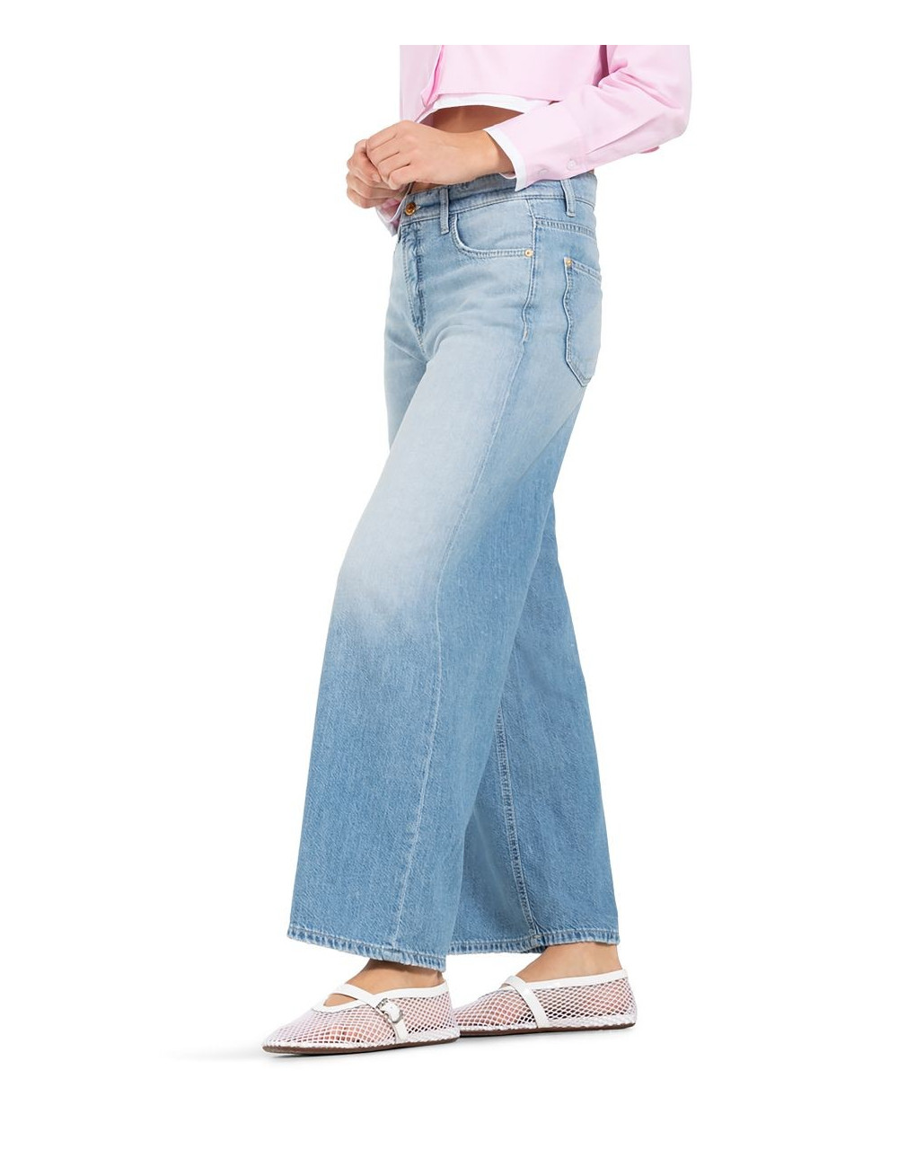 Spodnie Cambio Jeans Palazzo Cropped