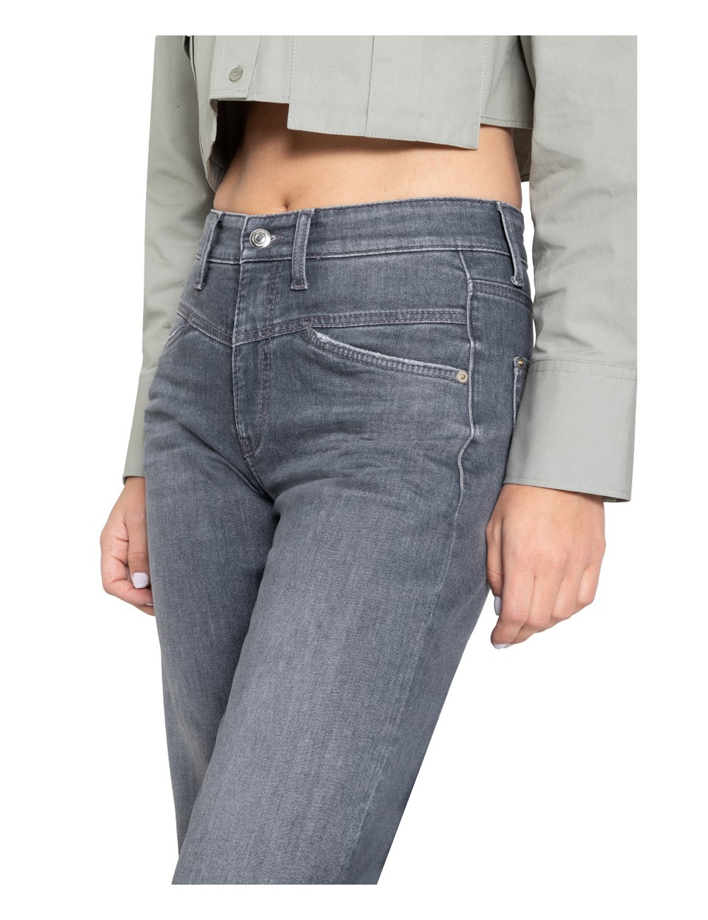 Spodnie Cambio jeans szare Elin ostatnie