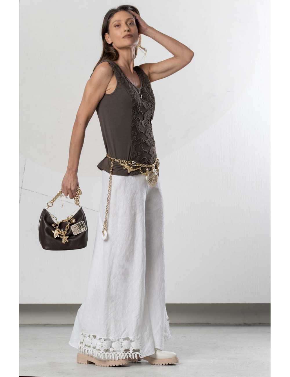 Spodnie Elisa Cavaletti 8201 white